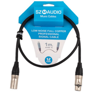 Микрофонный кабель SZ-Audio XLRm - XLRf 1m