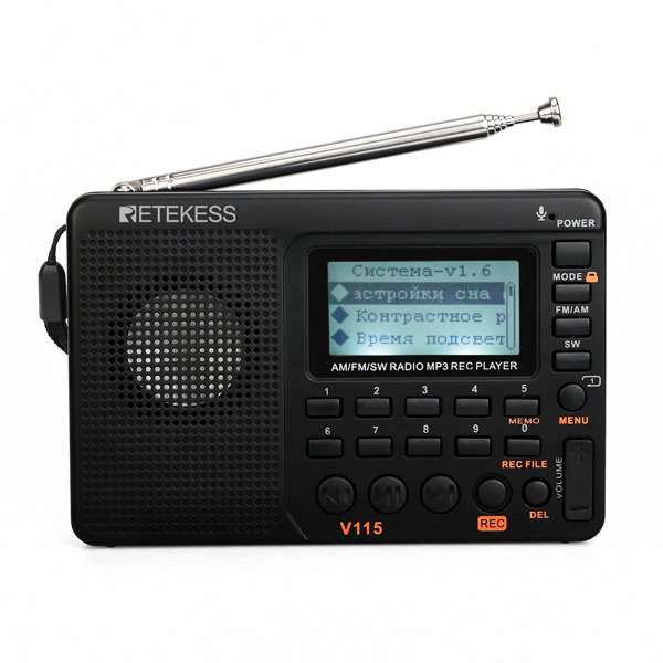 Портативный FM радиоприемник Retekess V115